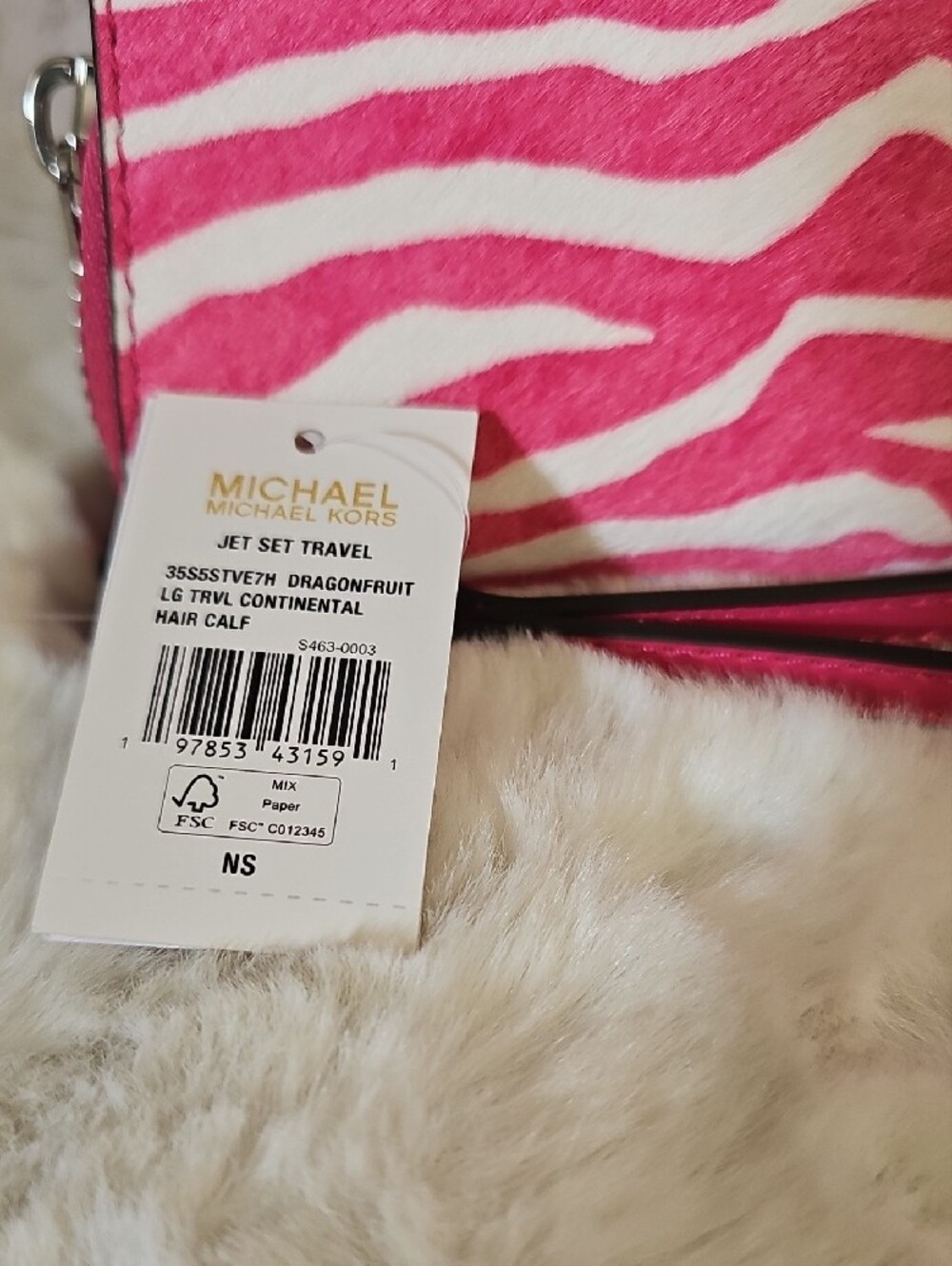 NEW! Michael Kors Jet Set Continental Wallet - Picture 4 of 14